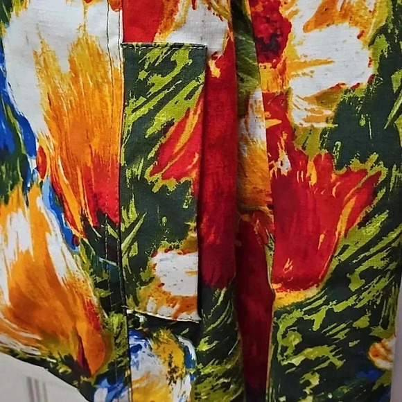 Chico's Vintage Floral Springtime Blazer Size 1 (8/10) - Picture 6 of 8